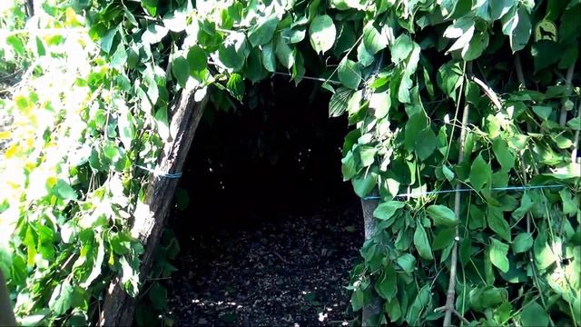Building A Tipi In A Forest. Постройка Типи (Индейская изба) в лесных условиях. KUSTOV BROTHERS.