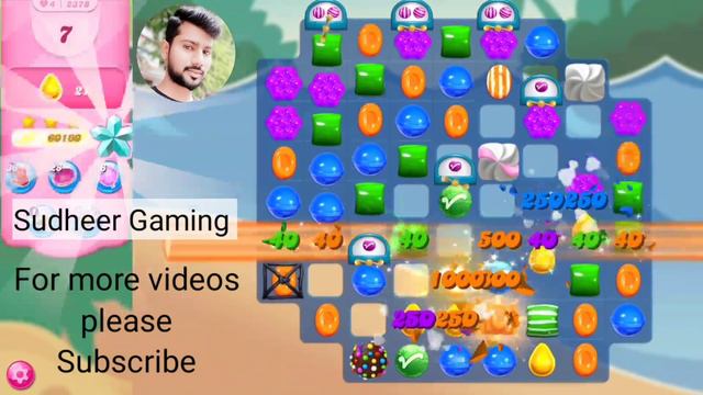 Candy Crush Saga Level 2378 । New Version । Tough Level । No Boosters । Candy 2378 । Sudheer Tips
