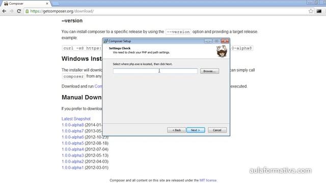 Proceso De Instalación De PHP Composer