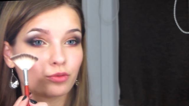 Новогодний макияж, образ 2016. Макияж на новый год 2016. Кремовые тени. Смоки айс