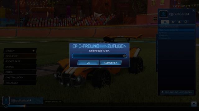 Rocket League FREUNDE ADDEN Mit Epic ID (PC, PlayStation, Xbox)