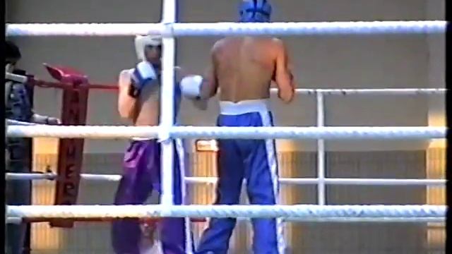 1996 Berlin. Offenne Meisterschaft Kick-Boxen Belkin Waleri Gegen Thomas Langer