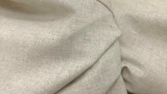 Полулен однотонный 