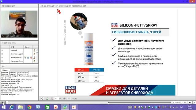 10.2015 Вебинар Liqui Moly - Программа для снегоходов