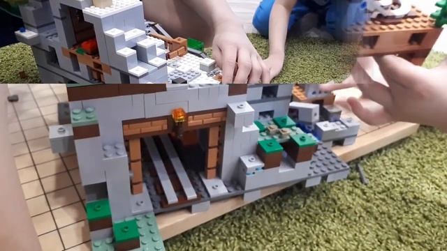 Обзор самого большой конструктор ЛЕГО МАЙНКРАФТ. Играем вместе.