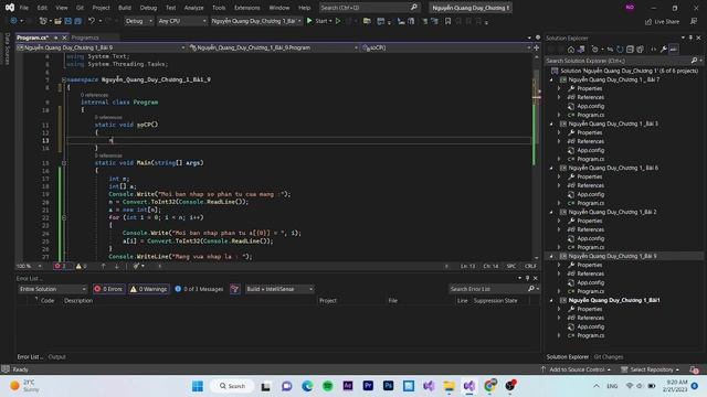Bài 9 Chương 1 LT.NET