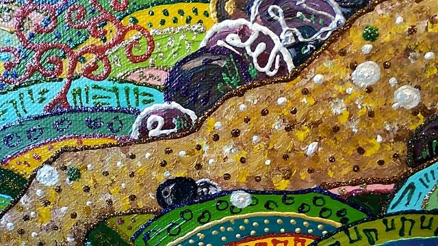 Картина маслом на холсте Летняя ночь 40*50 см