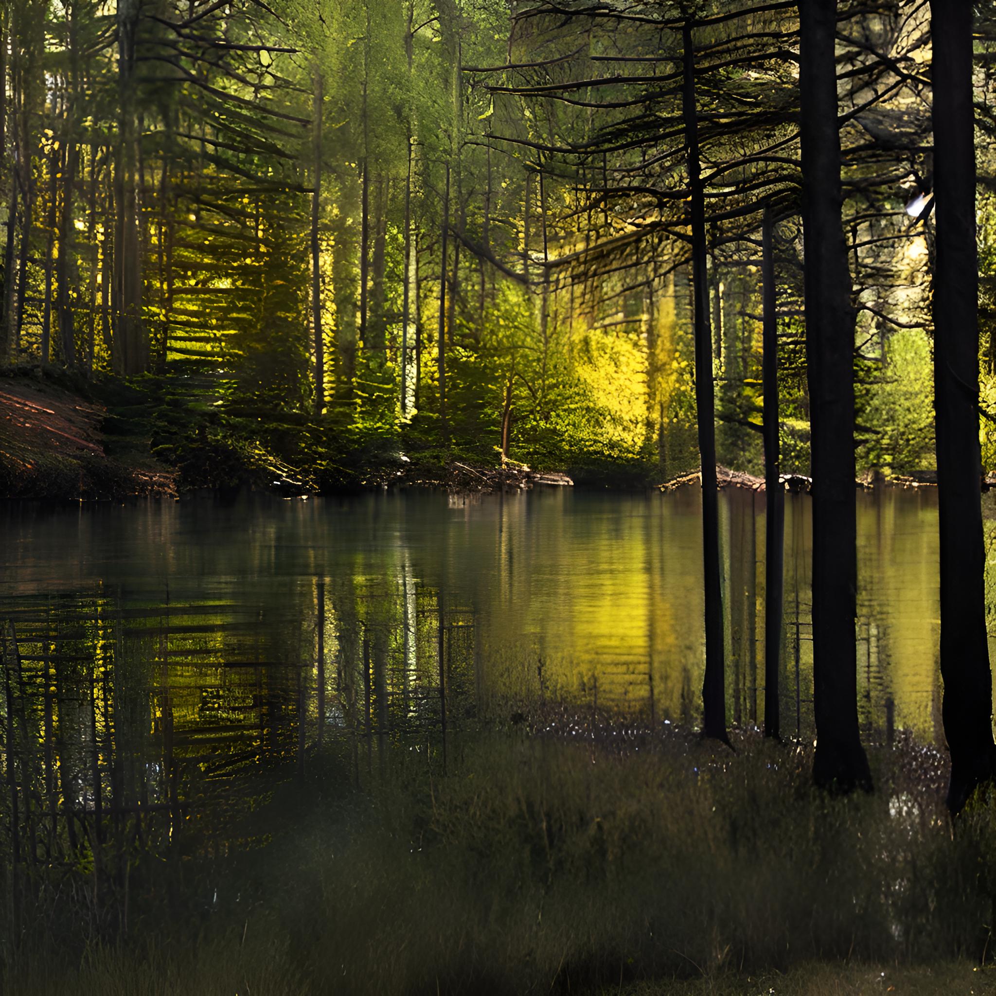 Лесное озеро