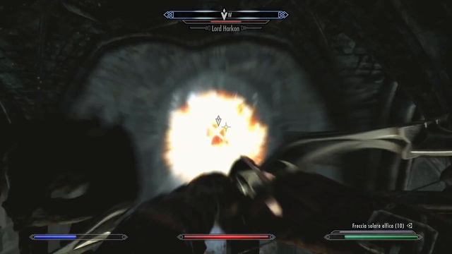 Harkon Vampire Lord Bossfight - Skyrim  (hard)