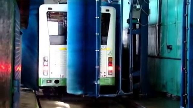 Автоматическая мойка автобусов