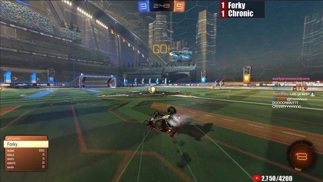 Forky Vs Chronic | $500 Feer Five - Level 3 | Rocket League 1v1