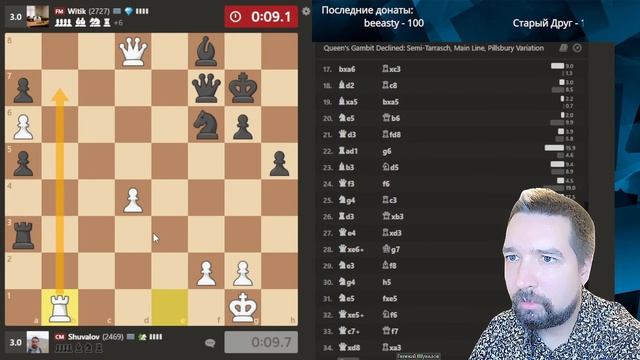 Любитель против шахматных профи. Титульный вторник 31.10.2023