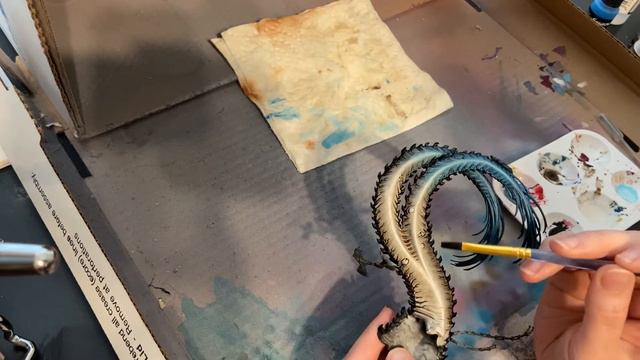 Tabletop Hobbies: Painting Tzeentch Inspired Archaon The Everchosen (Wings And Tail) Part 1