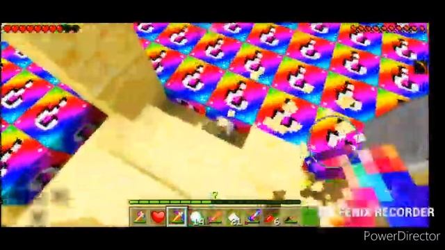 Minecraft мир из Rainbow лаки блоков!