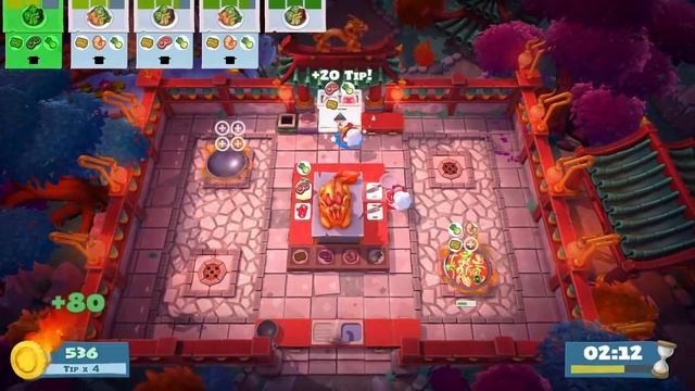 4 Stars (Coop) In 1-2 Chinese New Year - Overcooked! 2