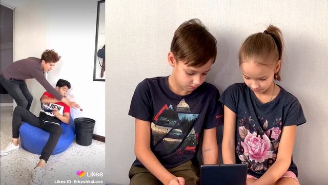 ЧЕЛЛЕНДЖ ПОПРОБУЙ НЕ ЗАСМЕЯТЬСЯ! СМЕШНЫЕ ВИДЕО LIKEE. Challenge! Fanny Video / Два бобра и один сав