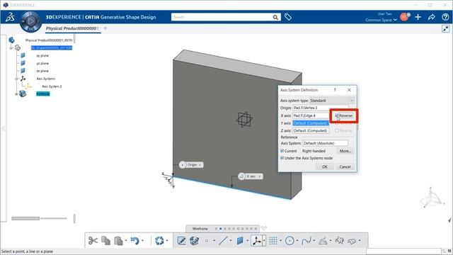 How To Create Wireframe Axis Within Generative Shape Design Application | 3DEXPERIENCE CATIA