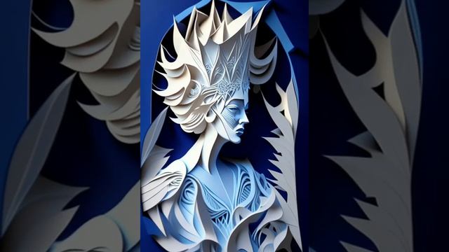 3d Papercut Mysticalqueen #generativeai #3dmotion #aivisualization #digitalart #createinstantvideos