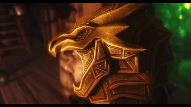 TES V - Skyrim Mods: Dragon Carved Armor Recolor - Regal Gold And Blue