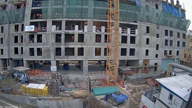 Таймлапс Басманный 5. 25 ноября 2016. Камера 2