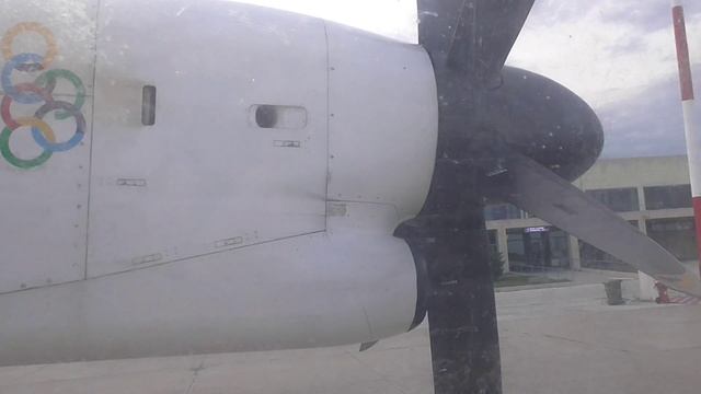 Olympic Air Q400 Arrival At Kavala Airport And Take Off To Athens