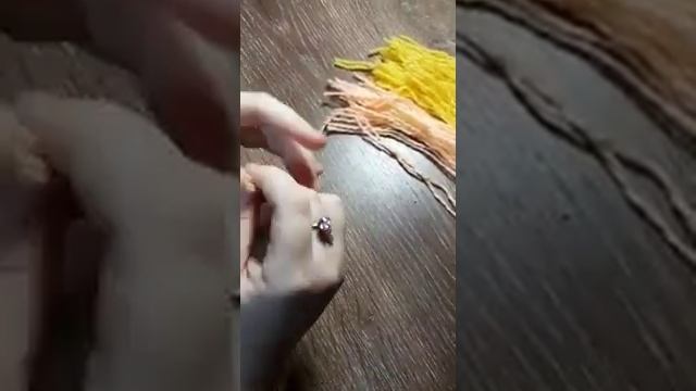 декоративная шапочка для куклы из ниток своими руками. Андреева Милена.ПРОБНАЯ ВЕРСИЯ.