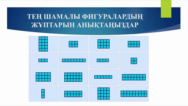 8 сынып геометрия Тең шамалы және тең құрамды фигуралар