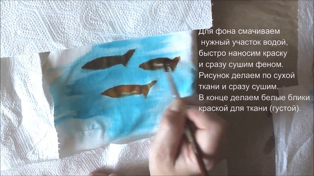 Роспись платья из белой льняной ткани #росписьткани #росписьткани #росписьодежды