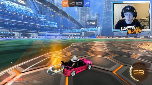 USING THE NEW BEST DLC CAR!! ( GTR Ranked Rocket League )