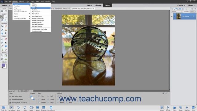 Photoshop Elements 2021 Tutorial Rotating & Flipping Images Adobe Training