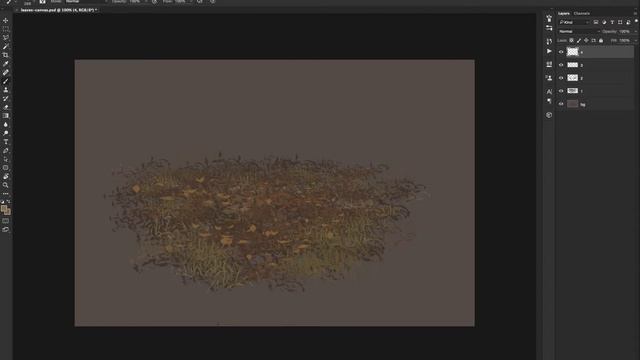 Painting With Custom Leaf Brushes In Photoshop