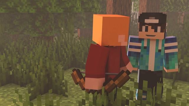 АНИМАЦИЯ CINEMA 4D | В яблочко | Minecraft