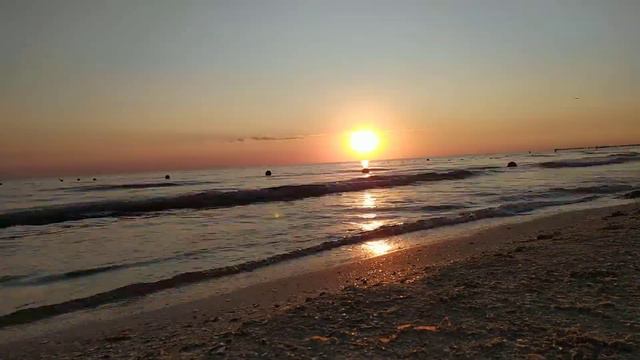 Закат на пляже Анапы 2019 Time Lapse