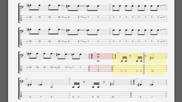 Metallica   St  Anger Bass Guitar Tablature