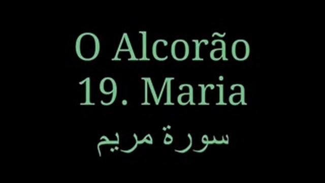 Surah Maryam é Traduzida Para O Português