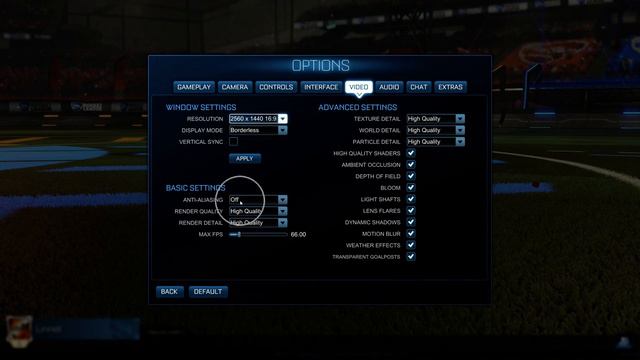 How To Enable/Disable Anti Aliasing Rocket League