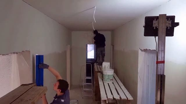 Дабстеп шпаклевание с помощью текстурного пистолета