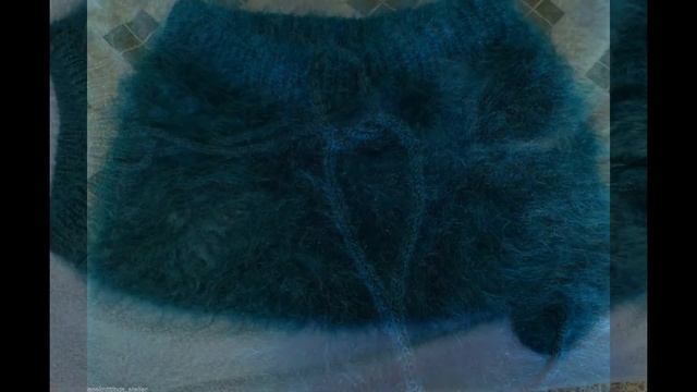 Custom Made Long Hair Mohair Emerald Green Pants By Lanaknittings