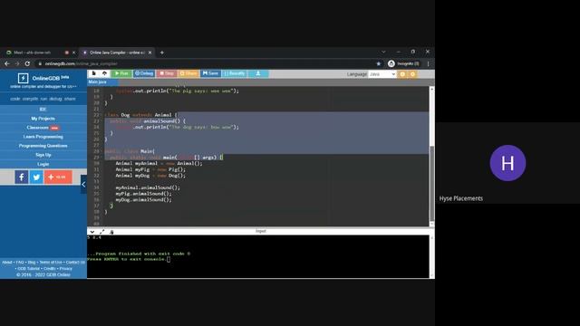 Java Class No.14 By Hyse Digital Academy | Online Classes