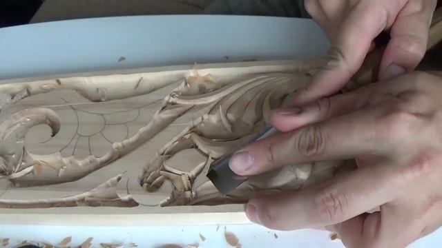 Наличник из березы и бука. Славянский узор. Часть 1.