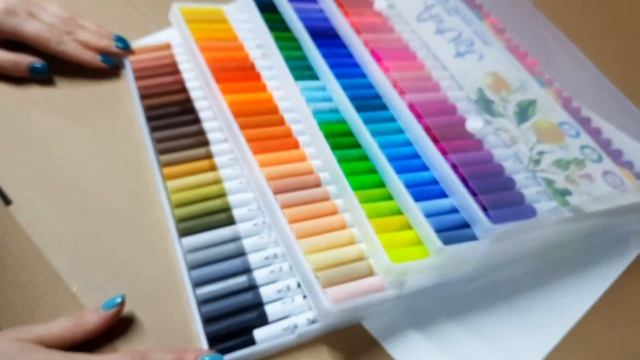 Акварельные маркеры для скетчинга / Mazari Artist 120 цветов