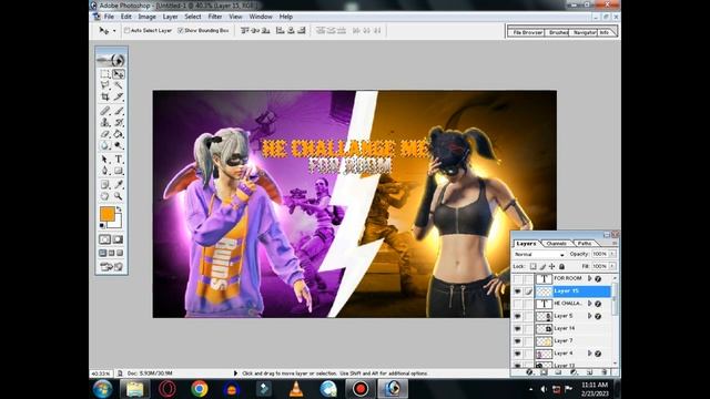 How To Make TDM Thumbnail On Pc WITH PSD |Thumbnail Like Star Captan