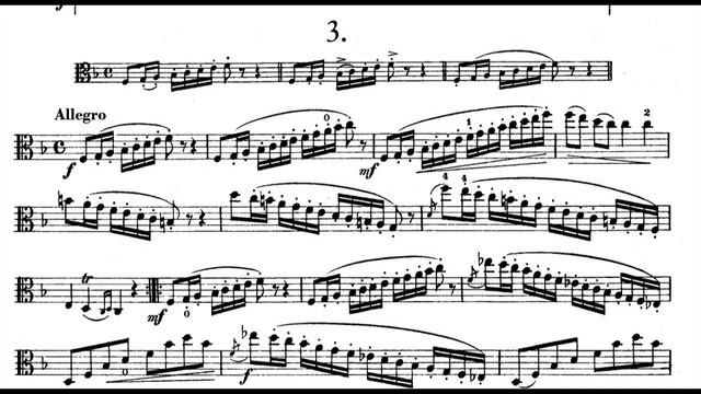 F. FIORILLO, Etude  Nr 3,   Itzhak Timermann, Viola.