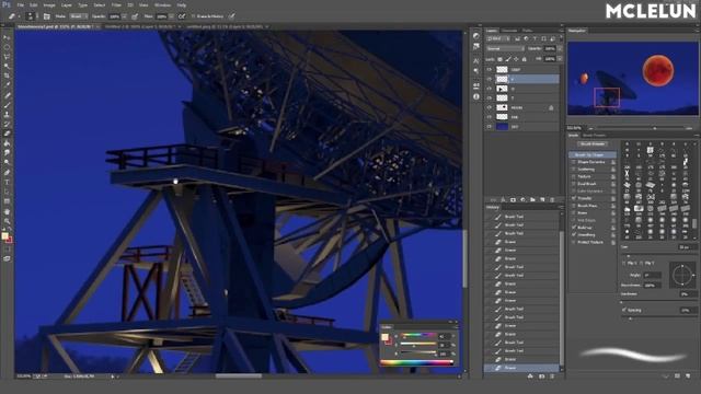 Photoshop Painting - Blood Moon