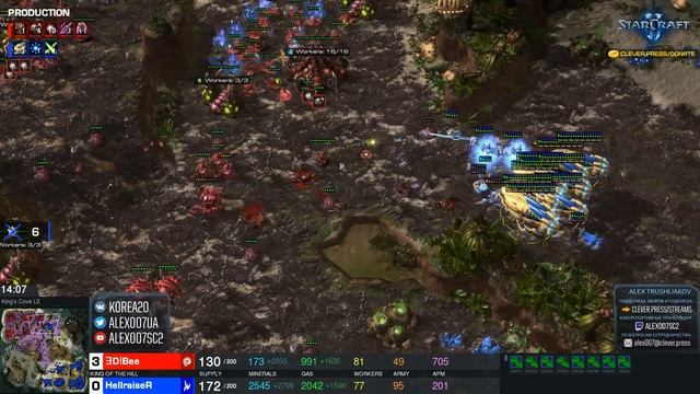 Король СНГ в StarCraft II против главных врагов! Комментируют Alex007 и Unix: Март - 2020 Часть 1