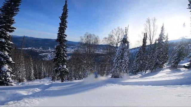 Фрирайд в Шерегеше. Спуск по курумнику.
