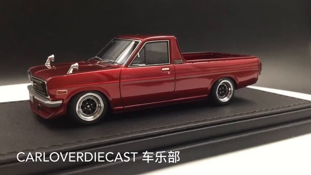 Ignition Model 1:43  Nissan Sunny Truck Long (B121) Metallic Red(SS-Wheel）IG1120