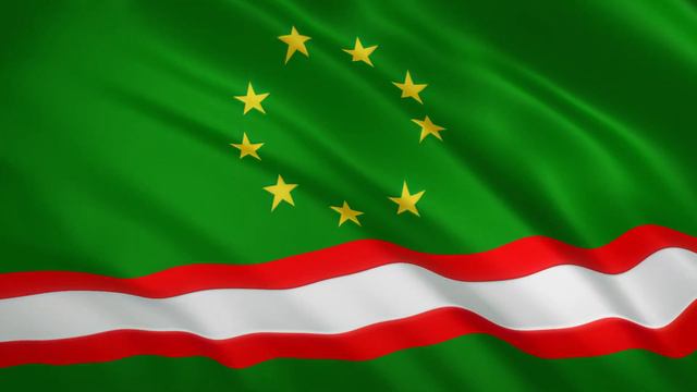 Общенациональный конгресс чеченского народа. Развевающийся флаг