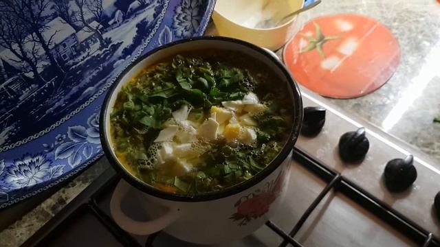 Готовим картофельно-щавелевый суп.Вкусно и полезно