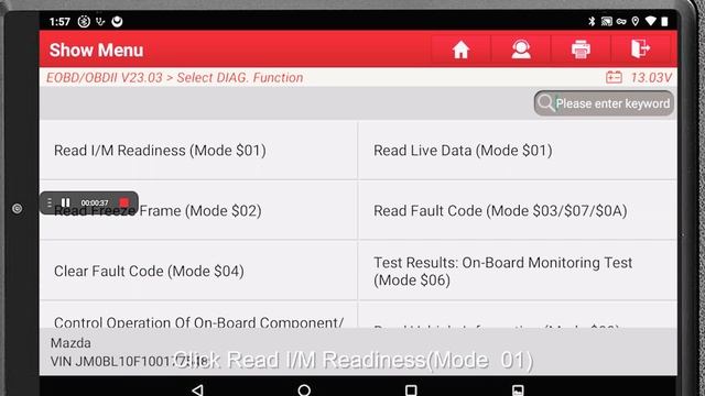 Godiag GT100+ work With Launch X431 V: Diagnose Mazida 3 ECU